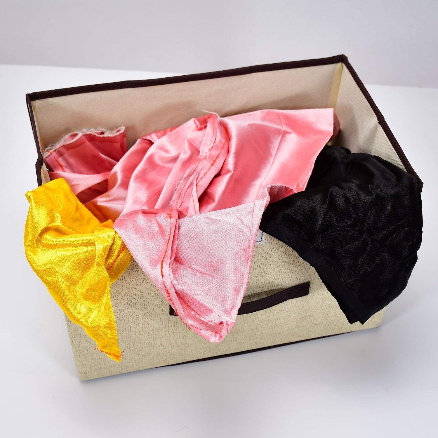 6470a Foldable Storage Box with Lid and Handles, Cotton and Linen Storage Bins and Baskets Organizer for Nursery, Closet, Bedroom, Home DeoDap 6470a Foldable Storage Box with Lid and Handles, Cotton and Linen Storage Bins and Baskets Organizer for Nursery, Closet, Bedroom, Home DeoDap
